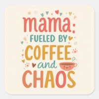 Mama Energizada Pelo Café E Caos Divertido Água Pa