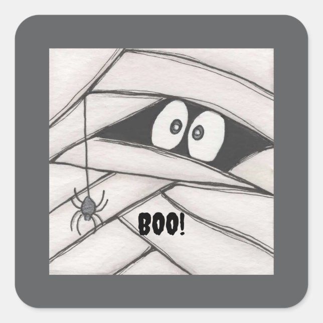 Adesivo Quadrado Mamãe Says (Frente)