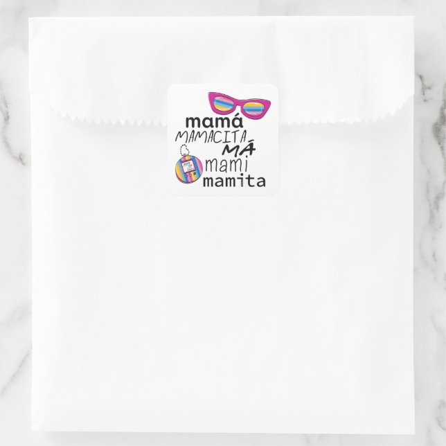 Adesivo Quadrado Mamita dos 90 (Bolsa)