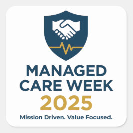 Adesivo Quadrado Managed Care Week 2025 - Sticker Sheet (20)