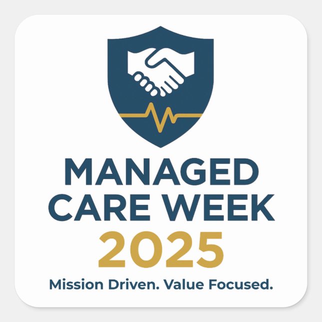 Adesivo Quadrado Managed Care Week 2025 - Sticker Sheet (20) (Frente)