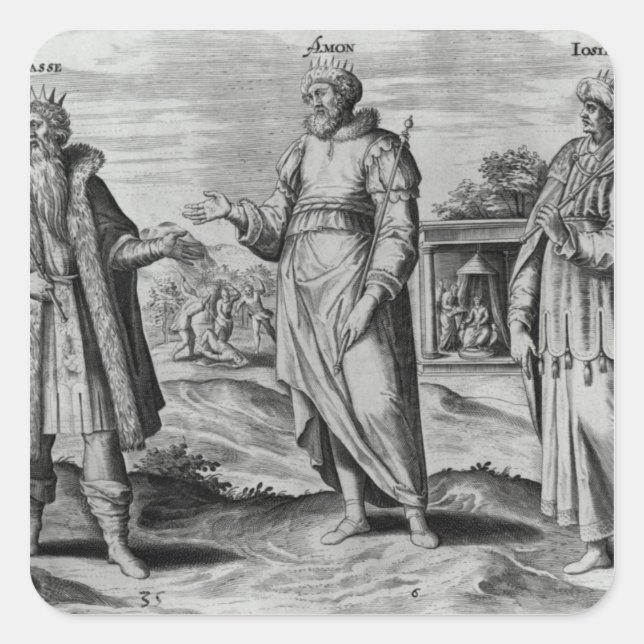 Adesivo Quadrado Manasseh Amon e Josiah (Frente)