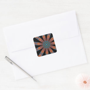 Adesivo Quadrado Mandala Decorativa