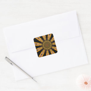 Adesivo Quadrado Mandala Decorativa