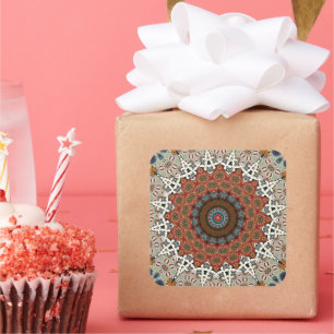 Adesivo Quadrado Mandala Decorativa