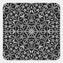 Adesivo Quadrado Mandala Industrial
