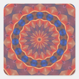 Adesivo Quadrado Mandala infinita das diversidades