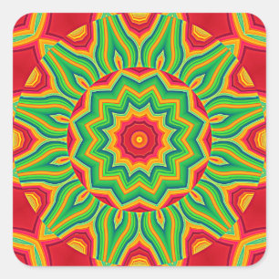 Adesivo Quadrado Mandala Sticker