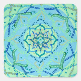 Adesivo Quadrado Mandala Stickers