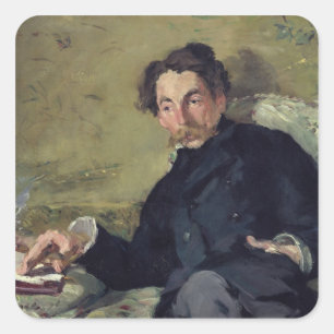 Adesivo Quadrado Manet   Stephane Mallarme 1876