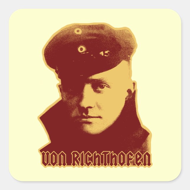 Adesivo Quadrado Manfred Von Richthofen (Frente)
