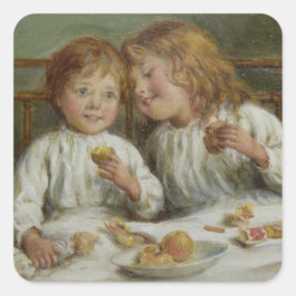 Adesivo Quadrado Manhã de Natal (por Joseph Clark)