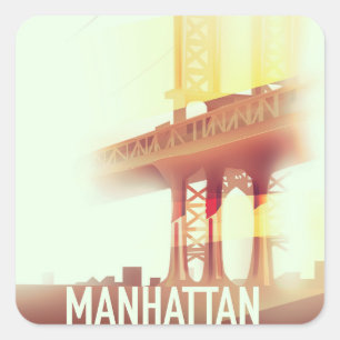 Adesivo Quadrado Manhattan Noite