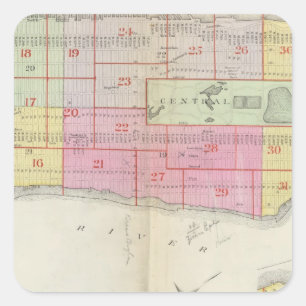 Adesivo Quadrado Manhatten, New York 10