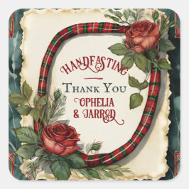 ADESIVO QUADRADO MANIPULADORES TARTAN PARA ENVELOPES FAVORÁVEIS