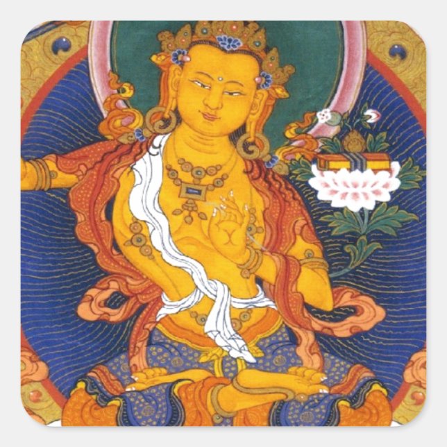 ADESIVO QUADRADO MANJUSHRI TIBET MYTHOLOGIA (Frente)