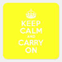 Mantenha-se Calmo e Carregue Em Amarelo