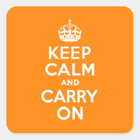 Mantenha-se Calmo e Carregue Laranja