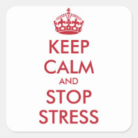 Manter Calmo e PARAR O STRESS - texto personalizad