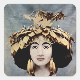 Adesivo Quadrado Mantilha Sumerian vestida pelo Shub-anúncio da