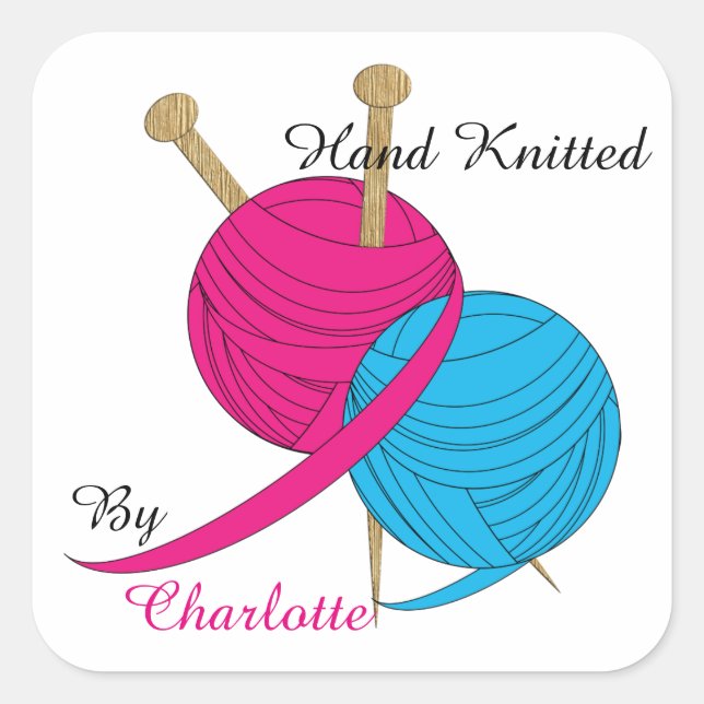 Adesivo Quadrado Mão-Mão Personalizada (Frente)