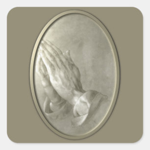 Adesivo Quadrado Mãos da oração
