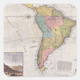 Adesivo Quadrado Mapa antigo antigo inspirado (8)