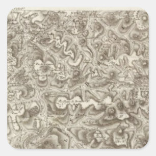 Adesivo Quadrado Mapa composto de France 2
