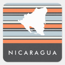 Mapa da Nicarágua: Tiras Modernas