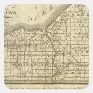 Adesivo Quadrado Mapa da Reserva Ocidental