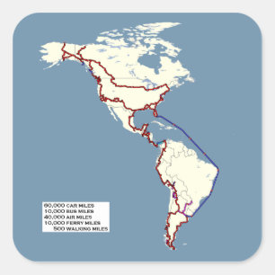 Adesivo Quadrado Mapa de GPS