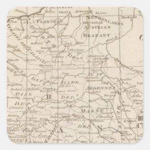 Adesivo Quadrado Mapa de Seat da guerra em France 2