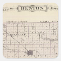 Mapa do Condado de Benton