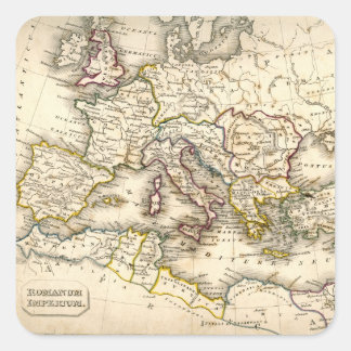Adesivo Quadrado Mapa dos Antigos Romanos