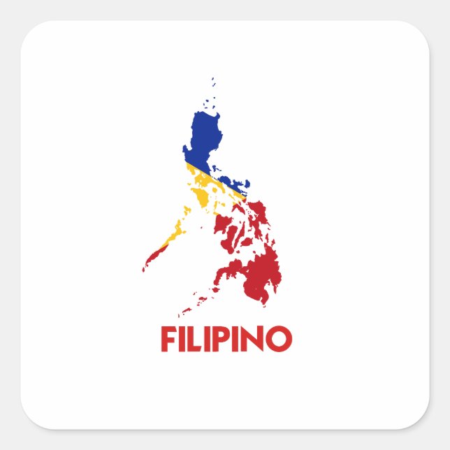 ADESIVO QUADRADO MAPA FILIPINO (Frente)