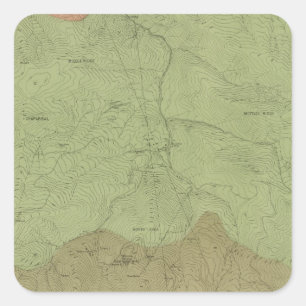 Adesivo Quadrado Mapa Geological do distrito novo de Idria