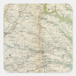 Adesivo Quadrado Mapa II do Gen