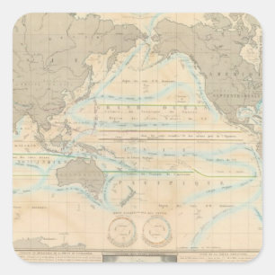 Adesivo Quadrado Mapa Mundial do Clima