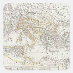Adesivo Quadrado Mapa Mundial do Hemisfério Oriental