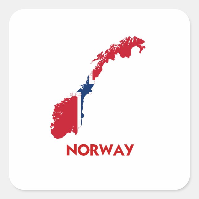 ADESIVO QUADRADO MAPA NORUEGA (Frente)