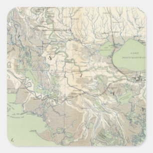 Adesivo Quadrado Mapa XXI do Gen