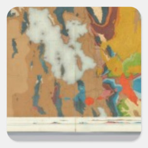 Adesivo Quadrado Mapas Geológicos Compostos IV, 40ª Pesquisa Parale