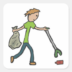 Adesivo Quadrado Mapeamento e Separação de Litros