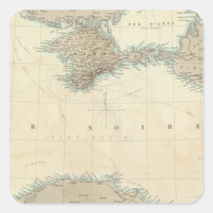 Adesivo Quadrado Mar Negro