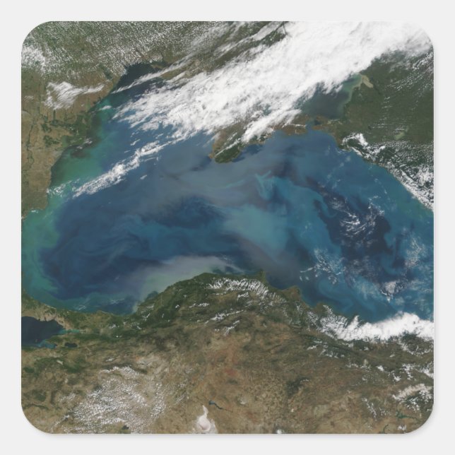 Adesivo Quadrado Mar Negro na Rússia Oriental (Frente)