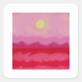 Adesivo Quadrado Mar Vermelho