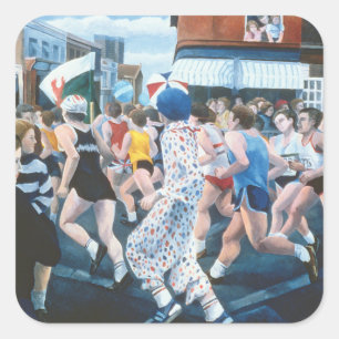 Adesivo Quadrado Maratona 1996 de Londres