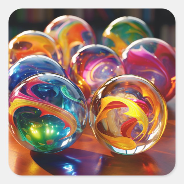 Adesivo Quadrado Maravilhas maravilhosas (Frente)