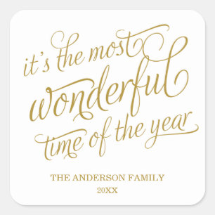 ADESIVO QUADRADO MARAVILHOSO VARREDURAS DE FÉRIAS