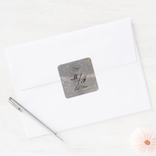Adesivo Quadrado Marble Elegante Personalizado
